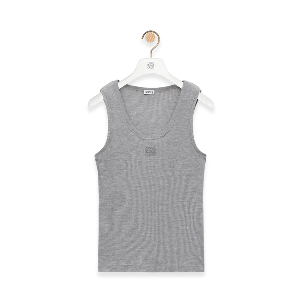 LOEWE Anagram Tank Top "Grey Melange"