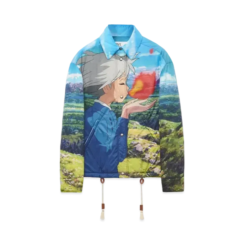 LOEWE x Howl's Moving Castle Calcifer Coach Jacket In Nylon "Multicolor"