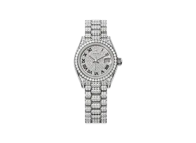 ROLEX Lady-Datejust 28mm White Gold Diamond 279459RBR "Pave diamonds"