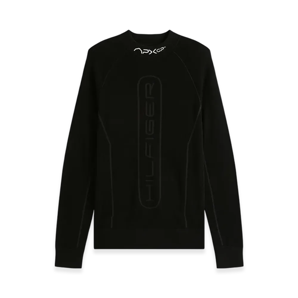 TOMMY HILFIGER APXGP F1 Movie Racing Long Sleeve Mock Neck Shirt "Black"