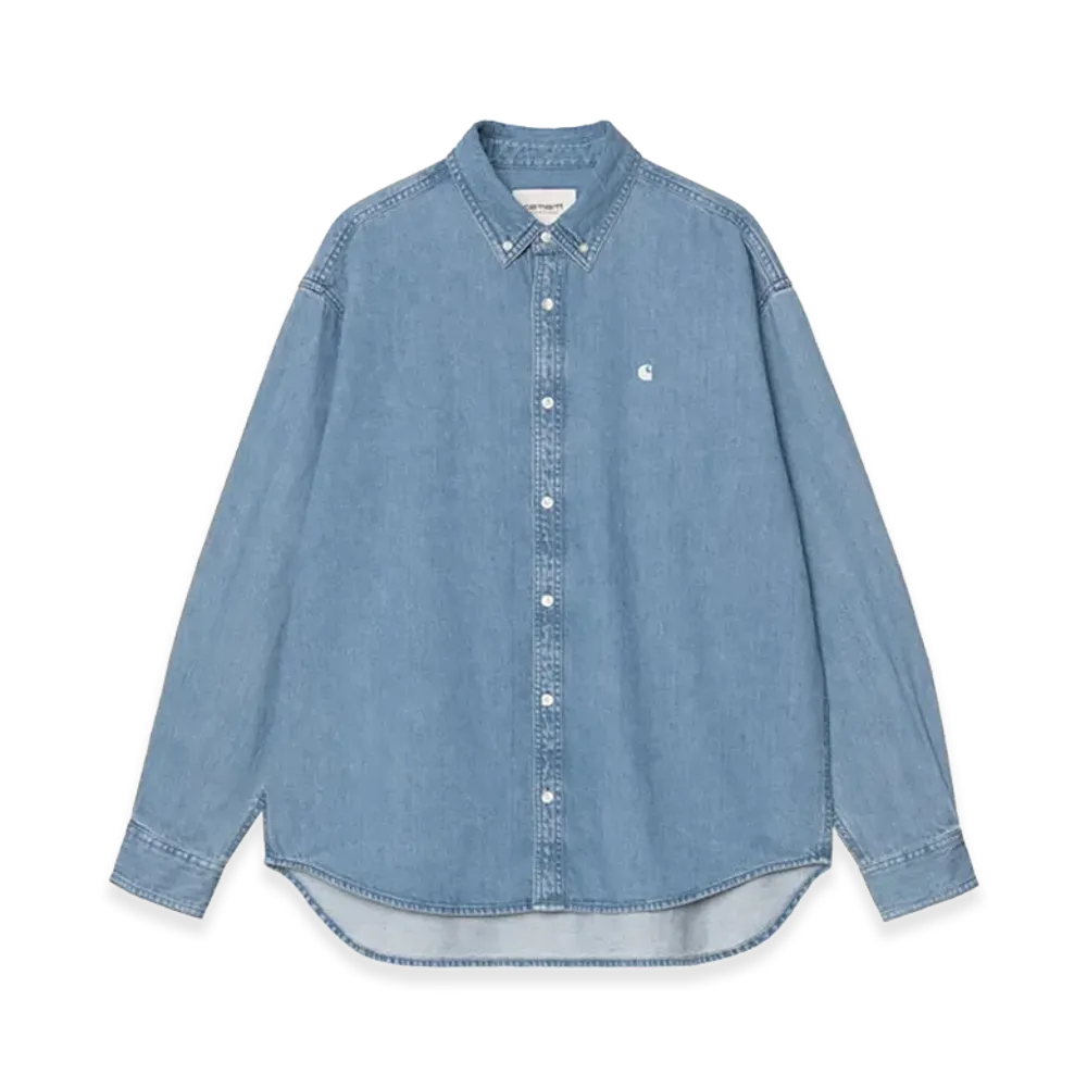 Carhartt WIP L/S Lucas Shirt "Blue/Bleached"