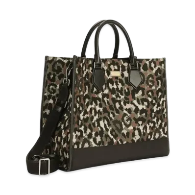 Dolce&Gabbana Shopping Bag Lage Camouflage Jacquard "Multicolor"