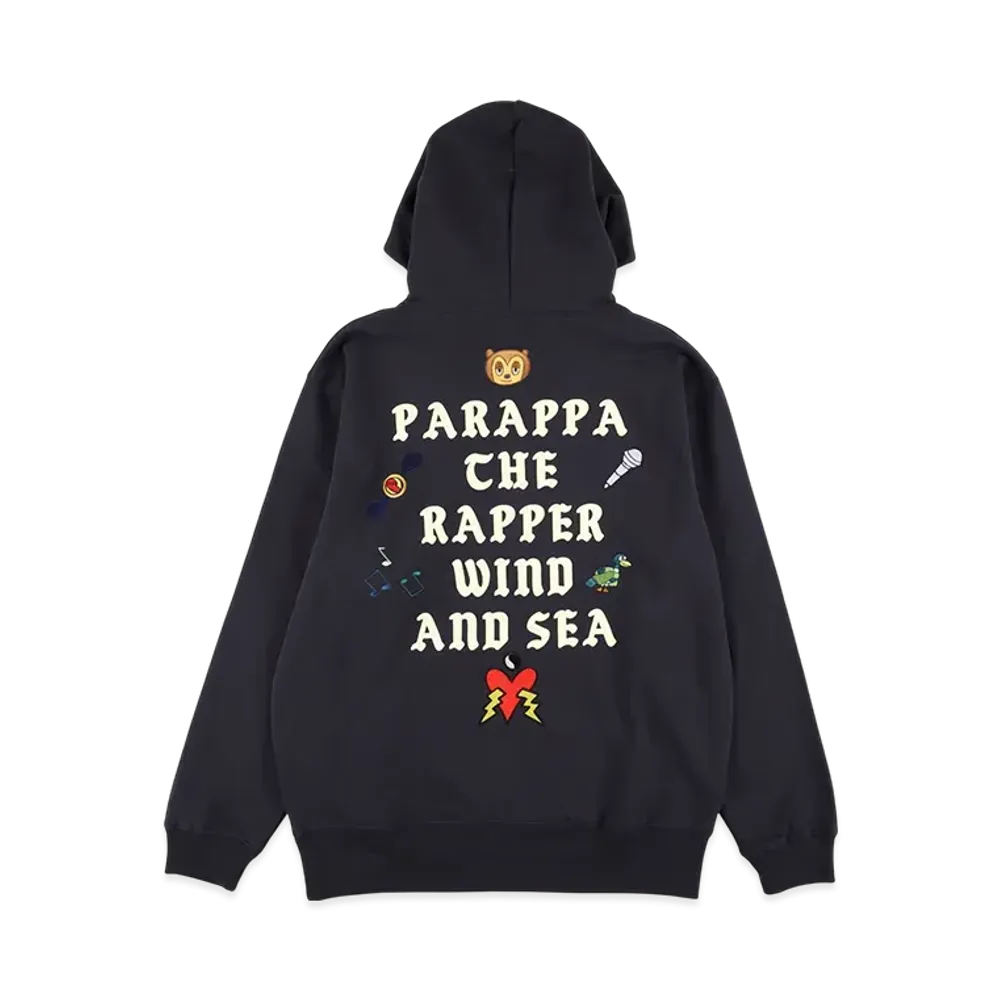 WIND AND SEA x PARAPPA THE RAPPER Hooded Sweatshirt "Navy"