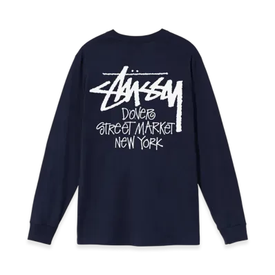 Stussy Stock DSM New York LS Tee 2021 "Navy"