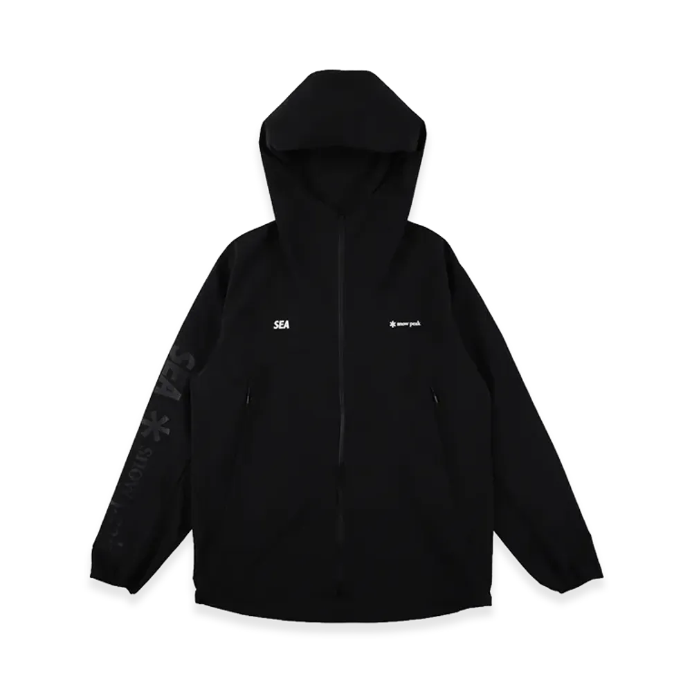 WIND AND SEA x Snow Peak Breathable Quick Dry Jacket "Black"