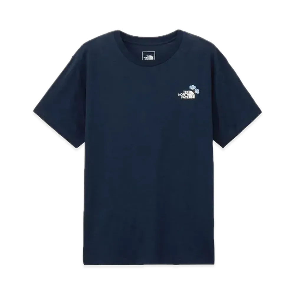 The North Face Short Sleeve Flower Logo Tee "Urban Navy"
