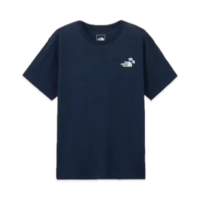 The North Face Short Sleeve Flower Logo Tee "Urban Navy"