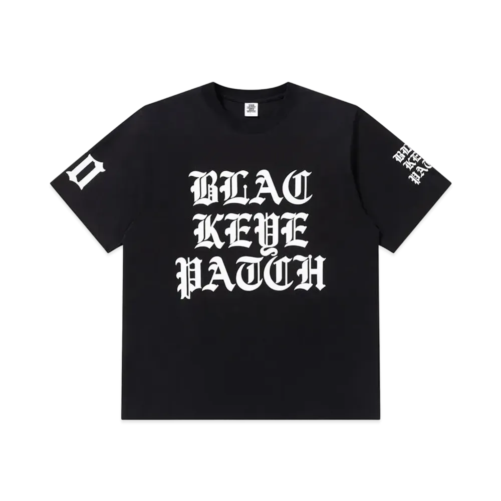 BlackEyePatch Heavy Blackletters Tee "Black"