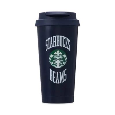 STARBUCKS x BEAMS Recycled Stainless Steel ToGo Logo Tumbler College Design 473ml "Navy"