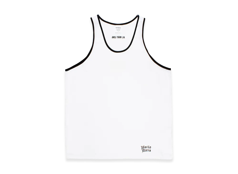 WACKO MARIA Ringer Tank Top "White"