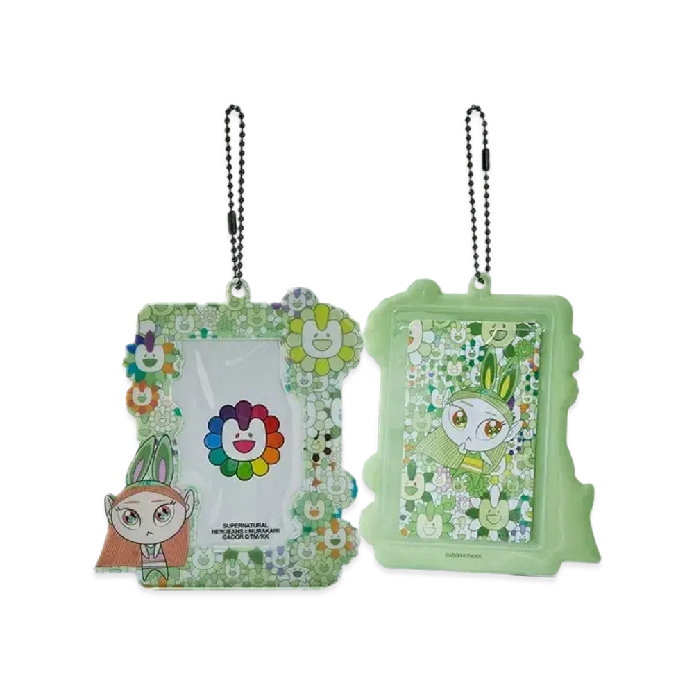 NewJeans x Takashi Murakami Supernatural Photo Card Holder Keyring "Haerin"