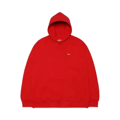 Supreme Enamel Small Box Hooded Sweatshirt "Red"