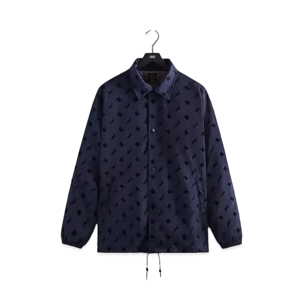 Kith x Needles Flocked Nylon Coaches Jacket "Nocturnal"