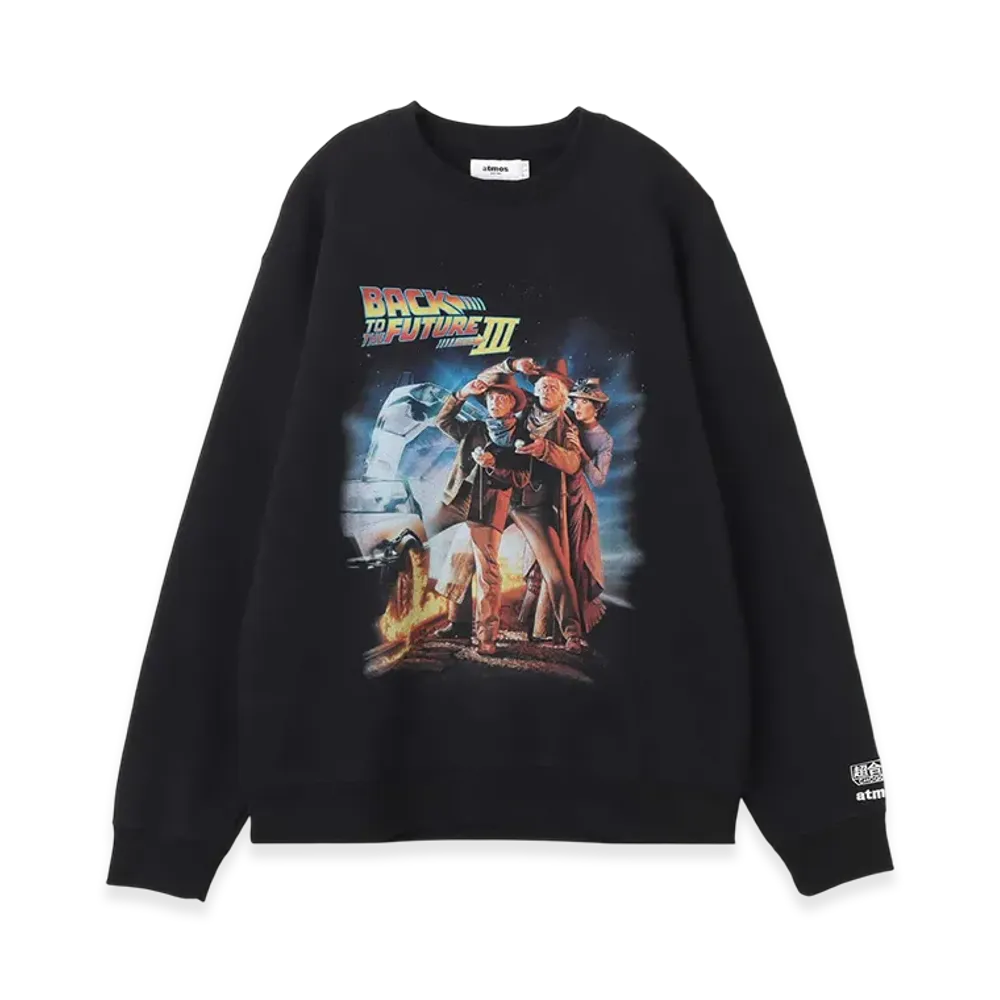 atmos x BACK TO THE FUTURE Part lll x CHOGOKIN Sweatshirt "Black"