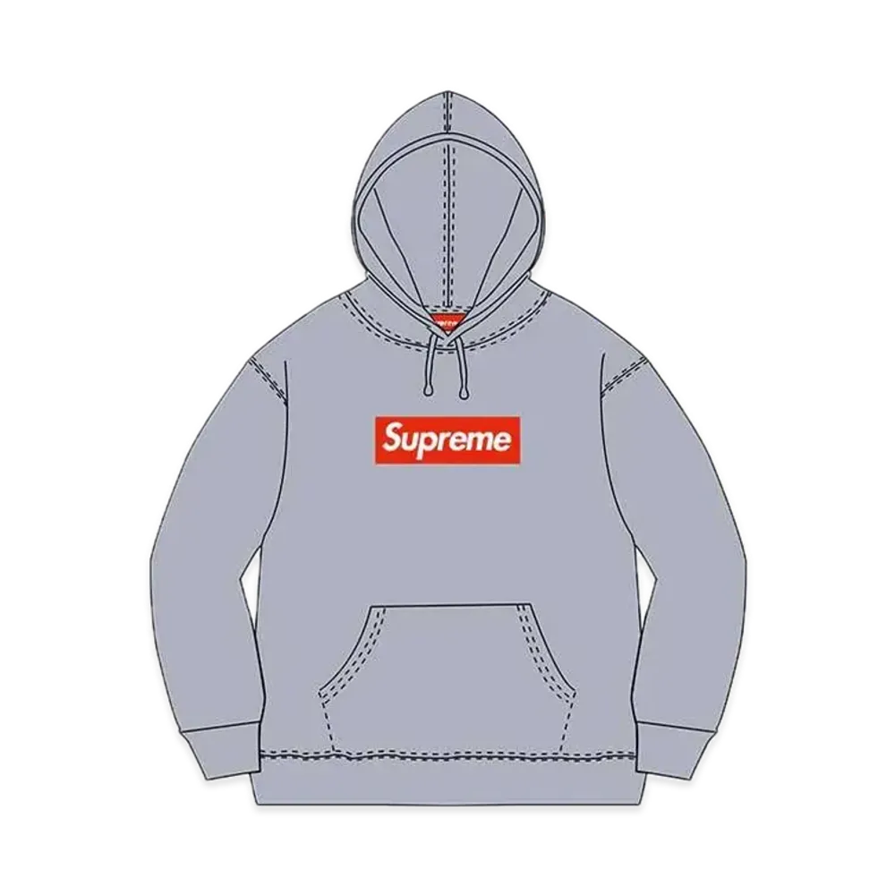 Supreme Box Logo Hooded Sweatshirt "Grey" (14FW)