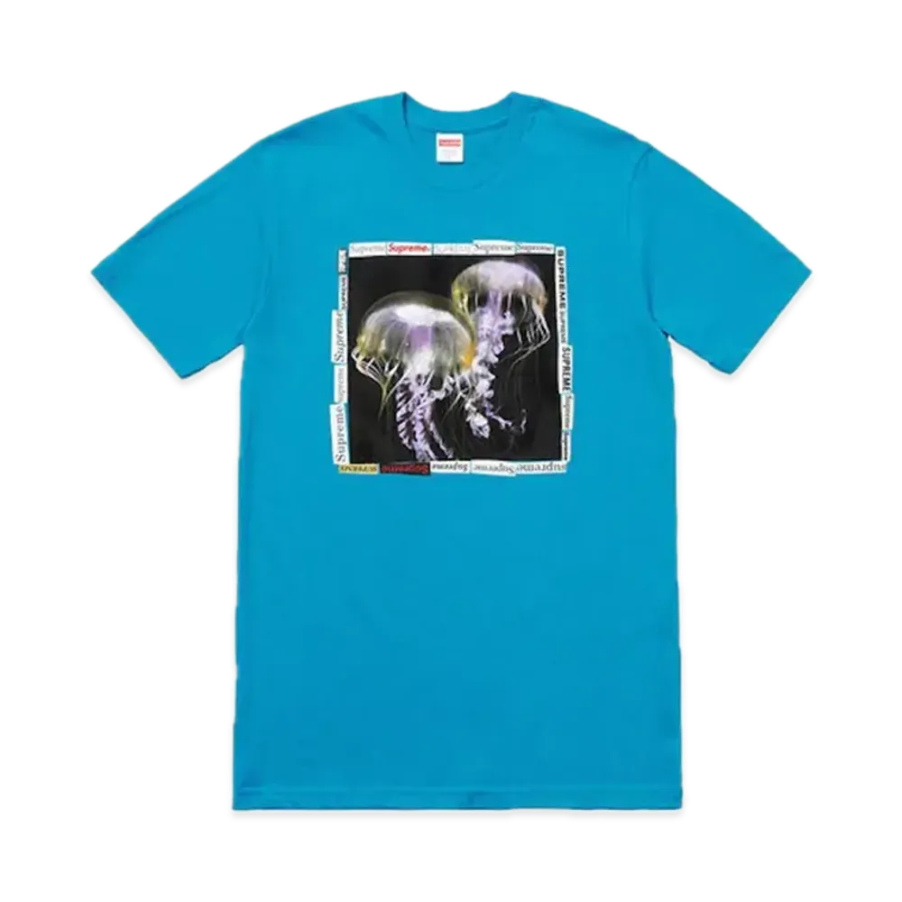シュプリーム ジェリーフィッシュ Tシャツ "シアン"