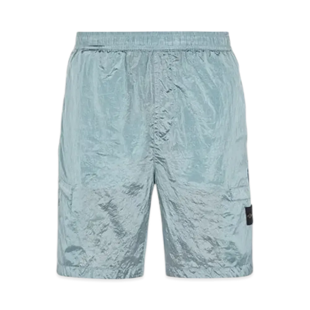 Stone Island L1721 Nylon Metal Garment Dyed Bermuda Shorts - 22SS "Aqua"