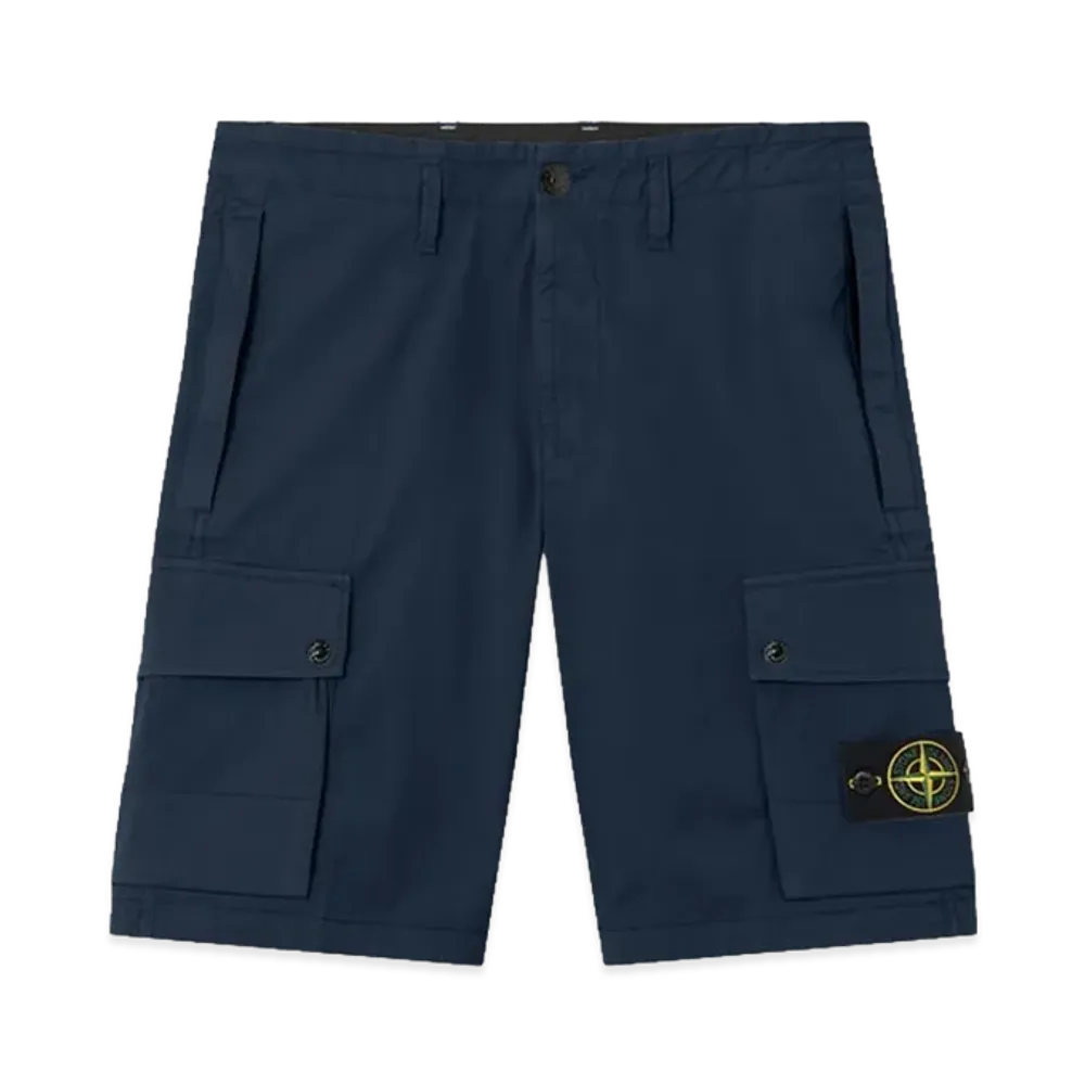 Stone Island L100019 Stretch Organic Cotton Twill "Navy Blue"