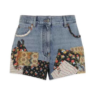 Valentino Women's Patchwork Pants "Medium"