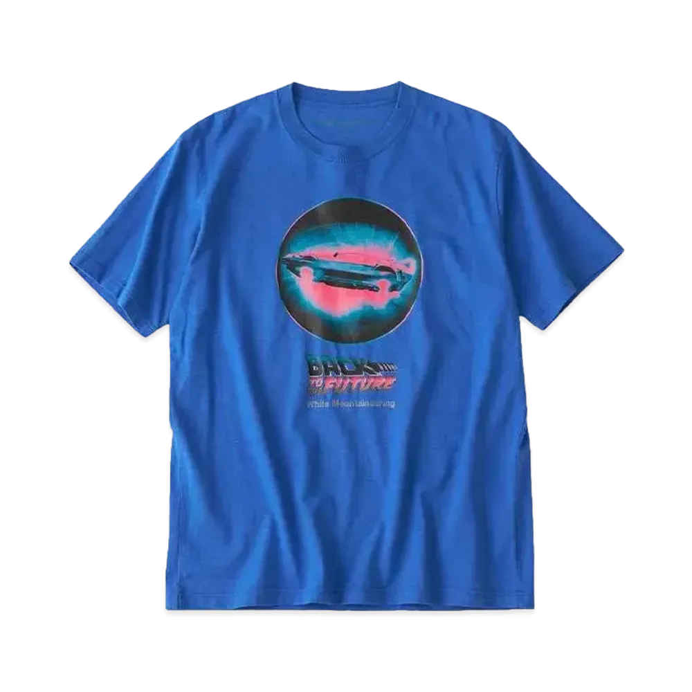 White Mountaineering FLVING DELOREAN T-SHIRT "BLUE"