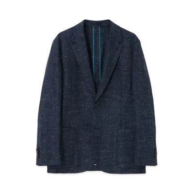 Paul Smith Wool Linen Stretch 2B Jacket "Navy"
