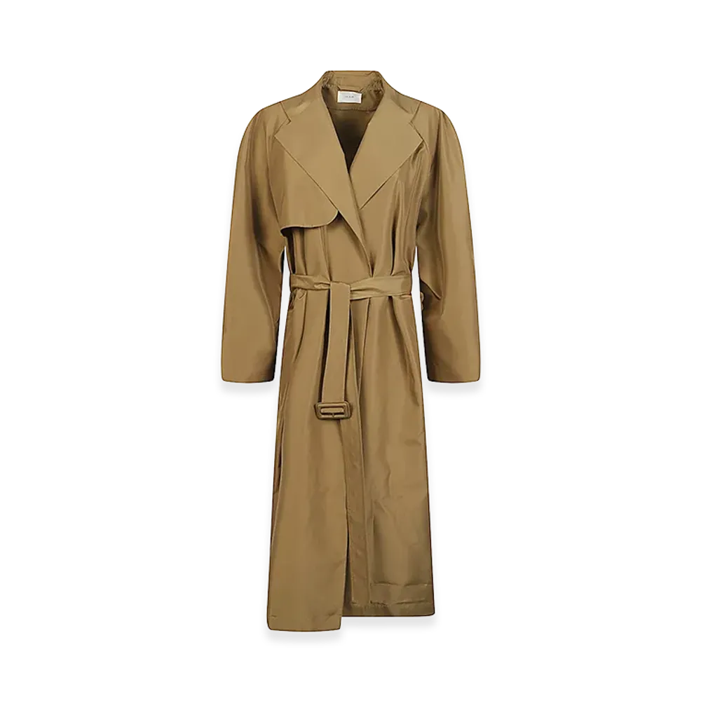The Row Women's Silk Amapola Trench Coat "Brown/Mud"