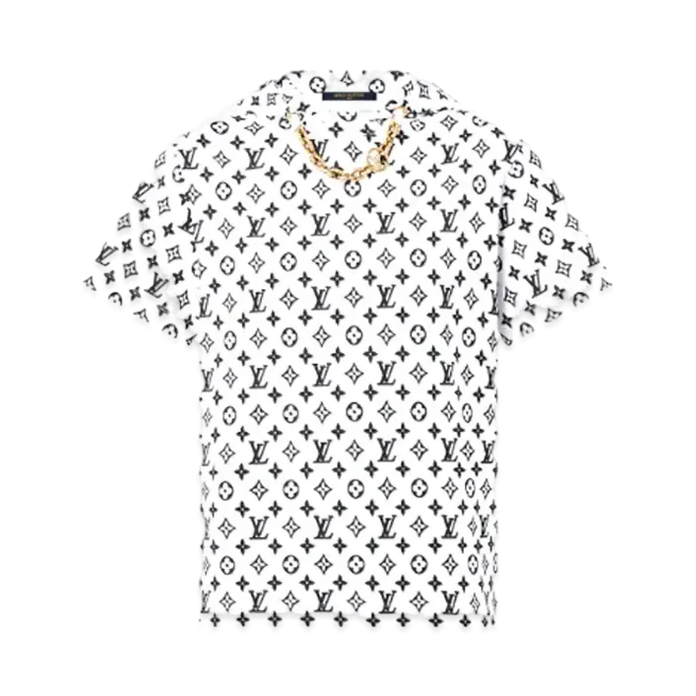 Louis Vuitton 3D Monogram Hooded T-Shirt "Blanc"