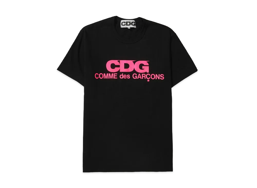 Comme des Garcons CDG Pink Logo T-Shirt "Black" SZ-T086-051