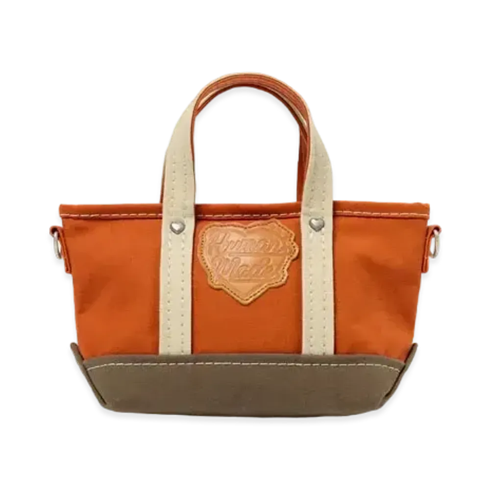 HUMAN MADE Canvas Mini Shoulder Tote "Orange"