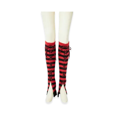 HYSTERIC GLAMOUR Voted / Hysteric Love Embroidery Leg Warmers "Red"