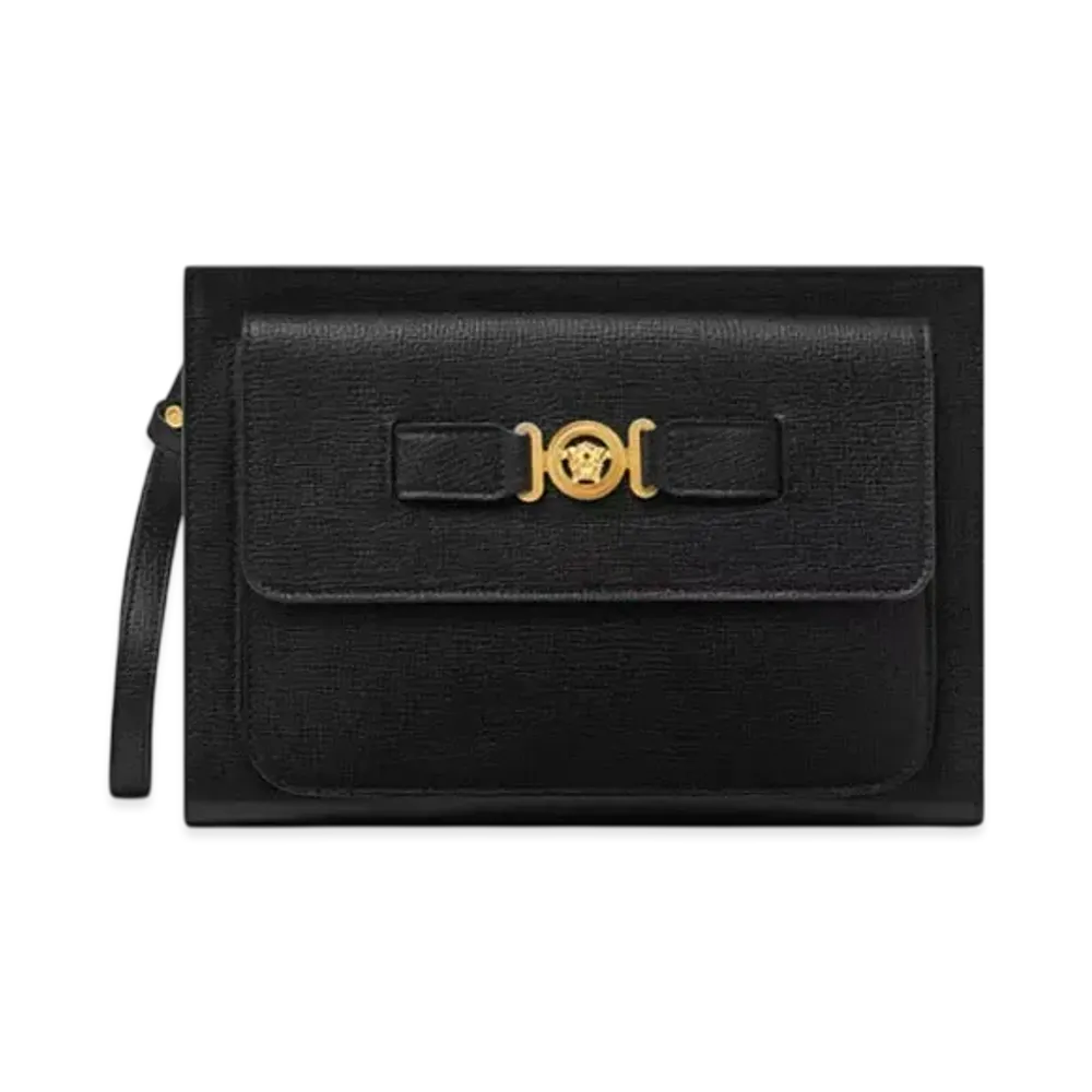 Versace Medusa Biggie Pouch "Black/Gold"