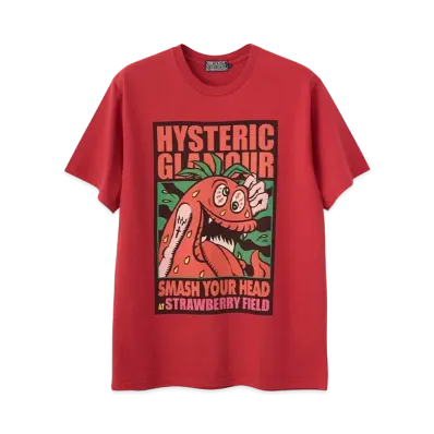 HYSTERIC GLAMOUR Smash Your Head SBM T-Shirt "Red"