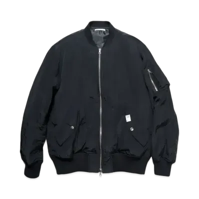 uniform experiment Crystal Nylon Flight Jacket "Black"