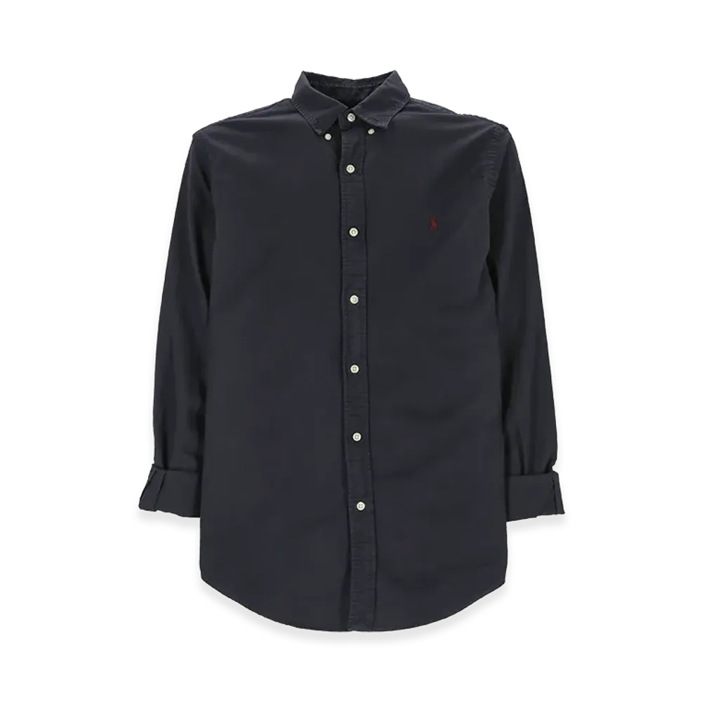 Polo Ralph Lauren Slim Fit Cotton Button-Down Shirt "Dark Blue"
