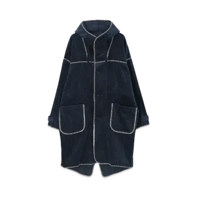 Paul Smith Blanket Stitch Smock Coat "Navy"