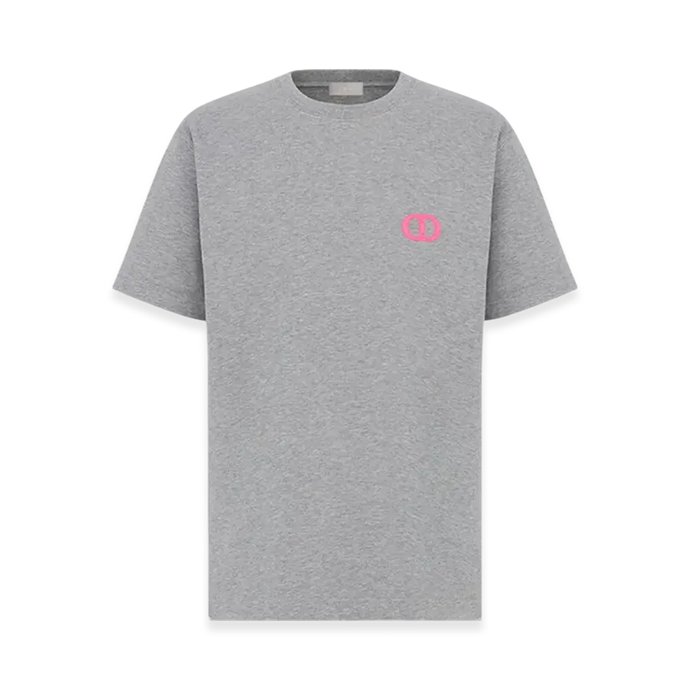 Dior CD Icon Organic Jersey Relaxed-Fit T-Shirt "Gray"