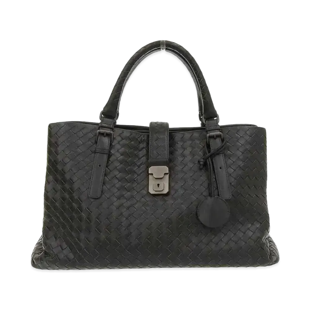 Bottega Veneta Roma Intrecciato leather 2WAY Bag "Black"