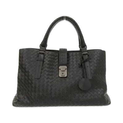 Bottega Veneta Roma Intrecciato leather 2WAY Bag "Black"