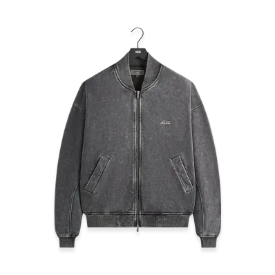 Kith Antique Wash Avery Bomber Jacket "Black"