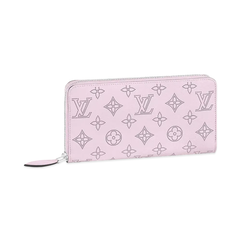 Louis Vuitton Zippy Wallet Monogram Mahina Leather "Guimauve"