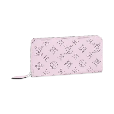 Louis Vuitton Zippy Wallet Monogram Mahina Leather "Guimauve"
