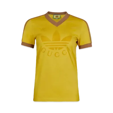 adidas x Gucci V-Neck T-shirt "Yellow"
