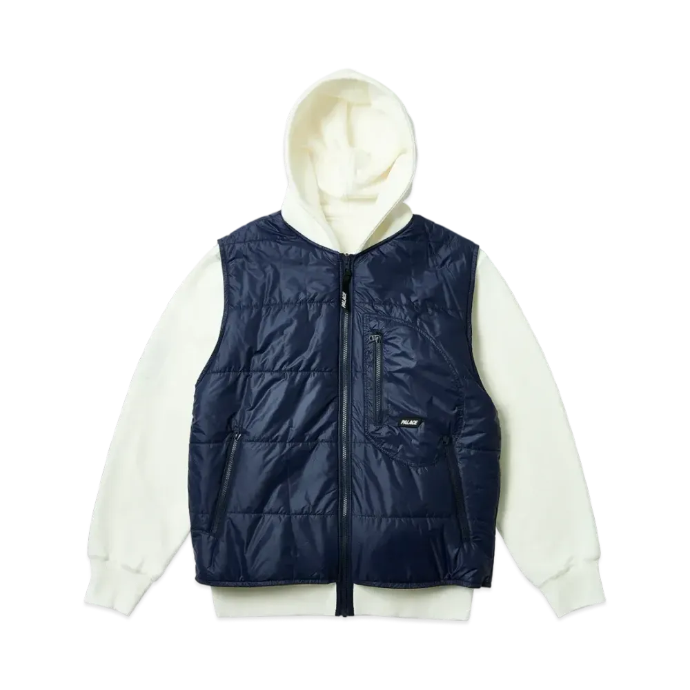 Palace Reversible Vest Hood "Soft White"