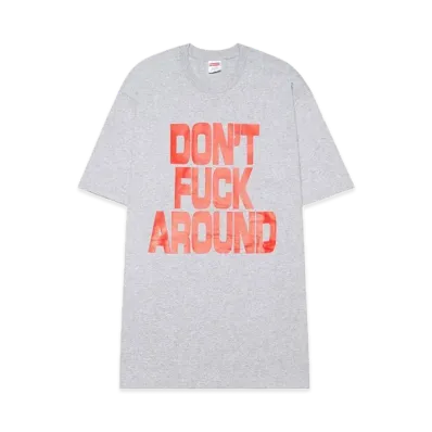 Supreme Don't Fuck Around Tee "Heather Grey"