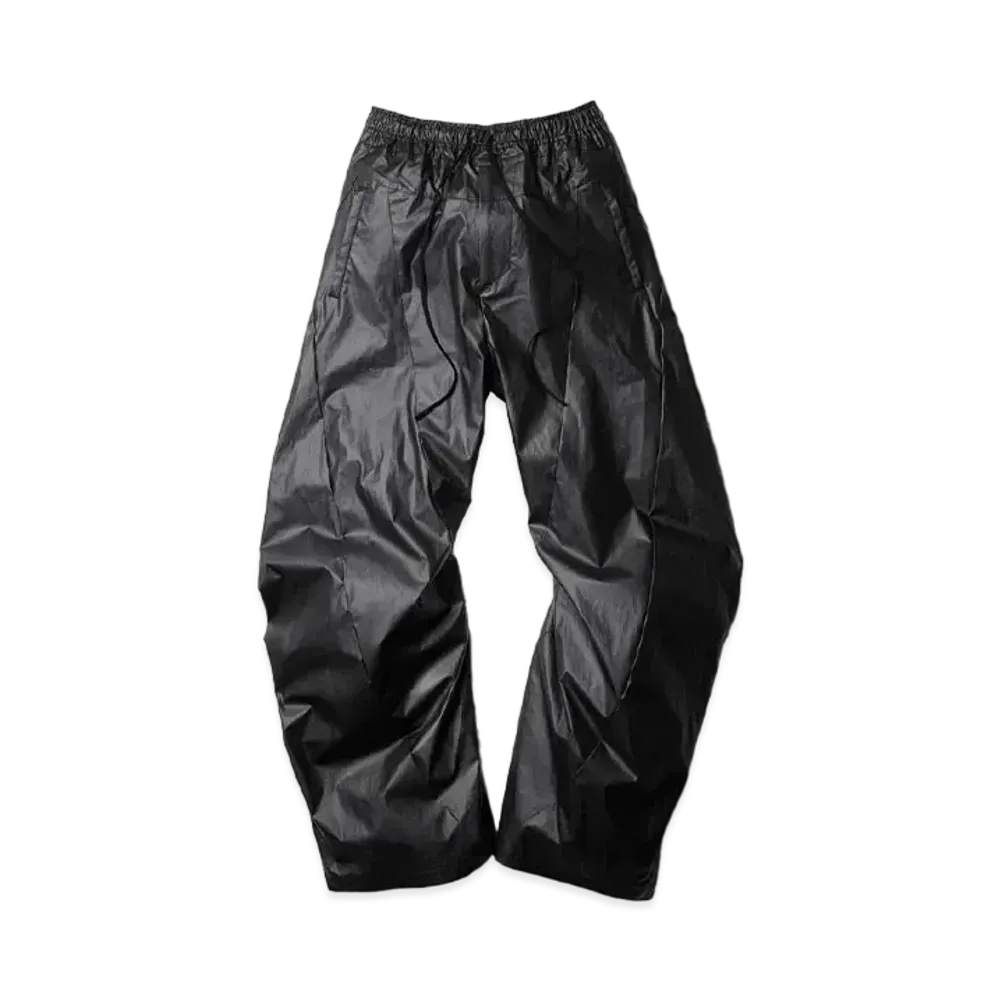 JULIUS Dimensional Wide Pants "Black"