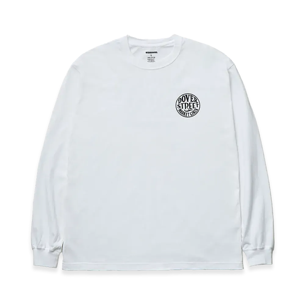 NEIGHBORHOOD x Dover Street Market Ginza Long Sleeve T-Shirt "White"