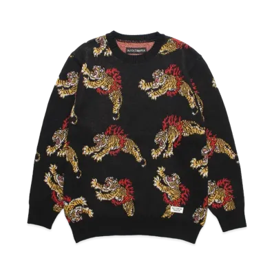 WACKO MARIA Tim Lehi / Jacquard Knit Sweater "Black"