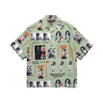 WACKO MARIA x BOB MARLEY Hawaiian Shirt "Green"