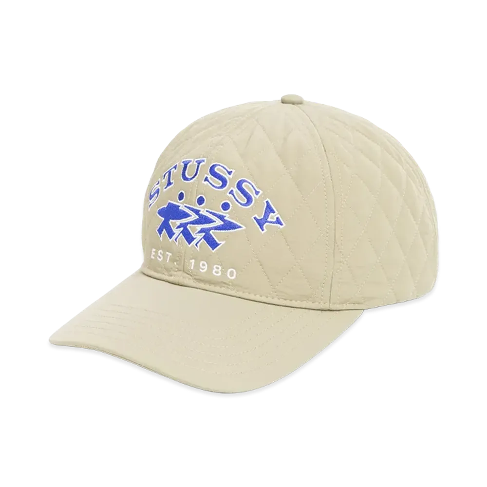 Stussy Quilted Surfwalk Snapback Cap "Khaki"
