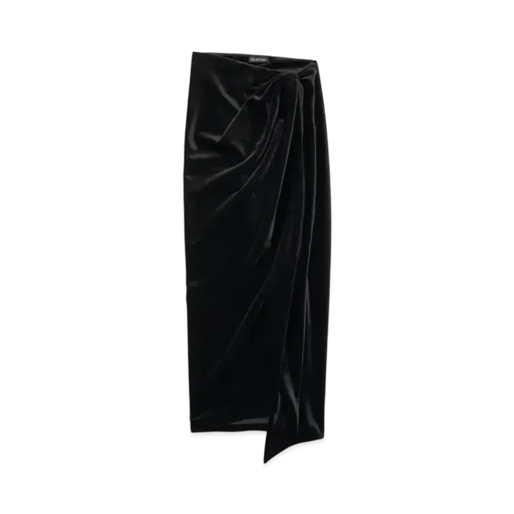 BALENCIAGA Women's Wrap Skirt "Black"